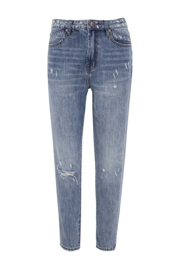 One Teaspoon жіночі джинси з бавовни блакитні жіночі купити фото з цінами 143526 - фото 1
