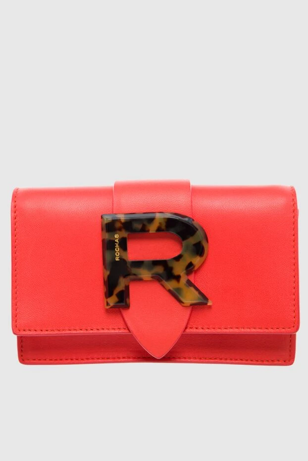Rochas женские сумка из кожи красная женская купить с ценами и фото 143541 - фото 1