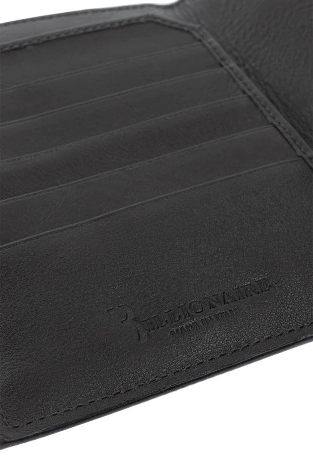 Moorer man black business card holder for men made of genuine leather 180064 - photo 3