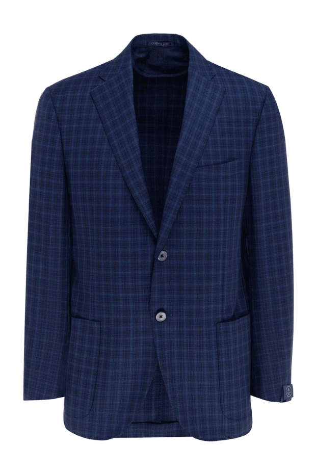 Corneliani чоловічі піджак із вовни синій чоловічий купити фото з цінами 143680 - фото 1