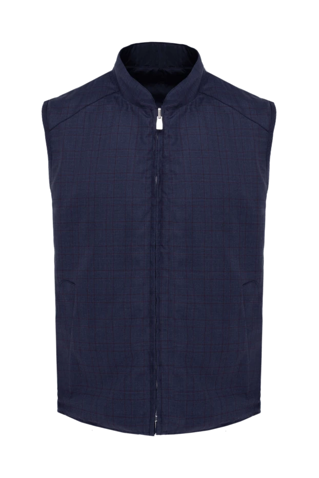 Corneliani blue wool vest for men 143685 - photo 1