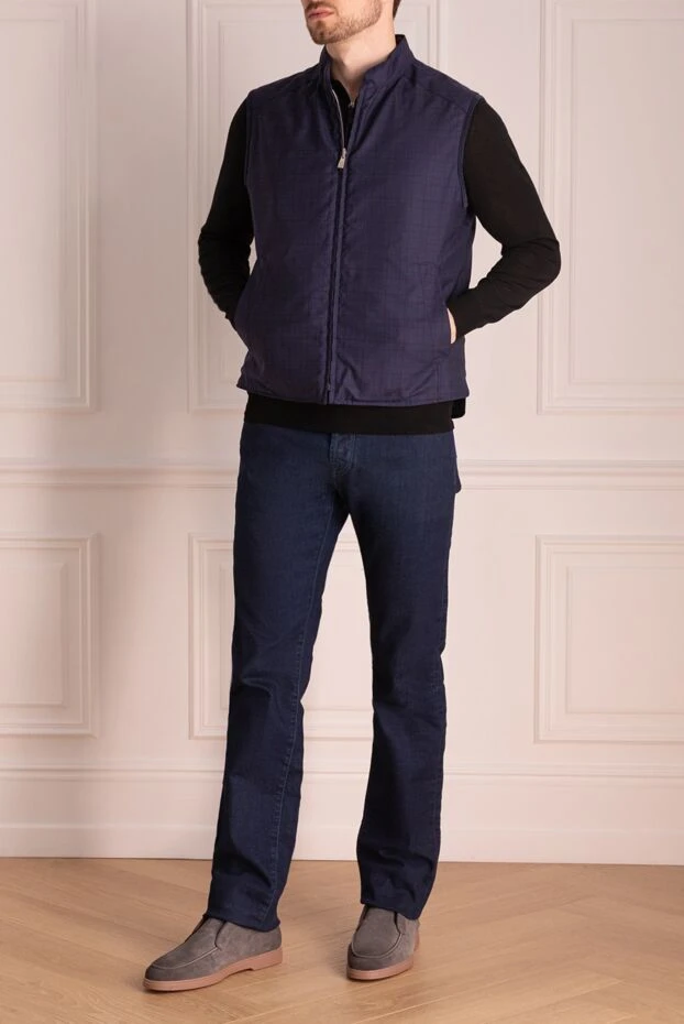Corneliani man blue wool vest for men buy with prices and photos 143685 - photo 2