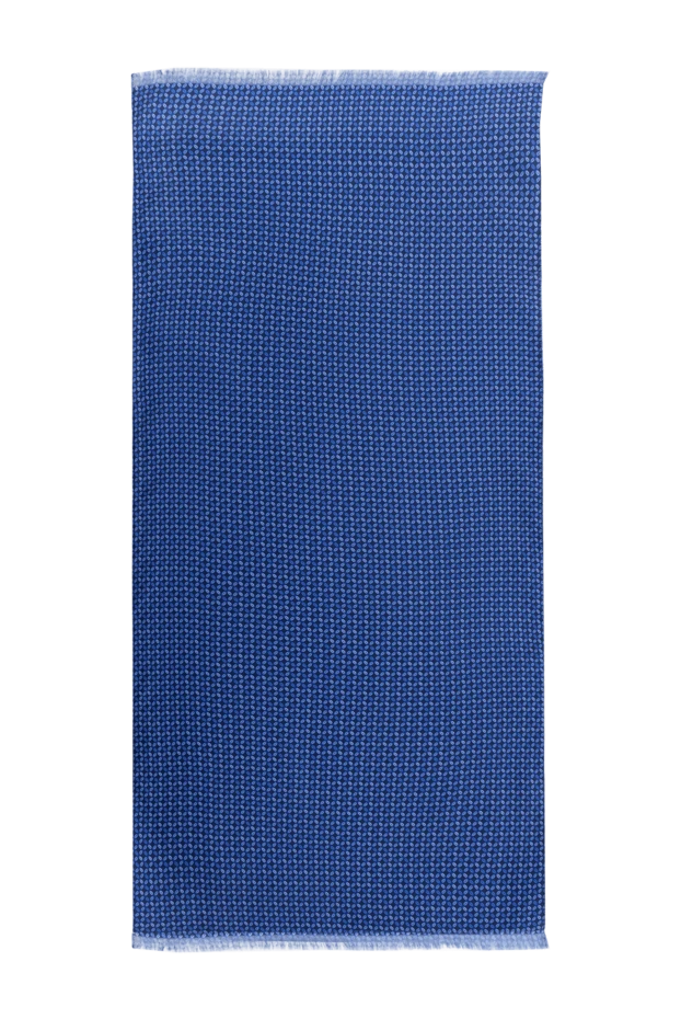 Corneliani мужские шарф из шелка голубой мужской купить с ценами и фото 143690 - фото 1