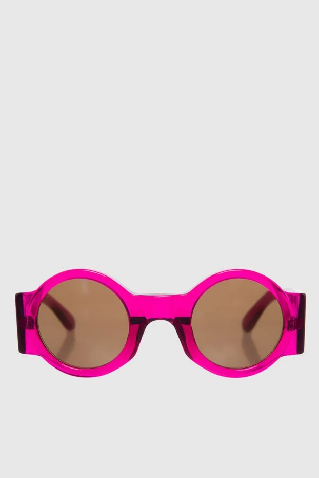 Dries Van Noten очки для защиты от солнца круглые розовые женские 143717 - фото 1