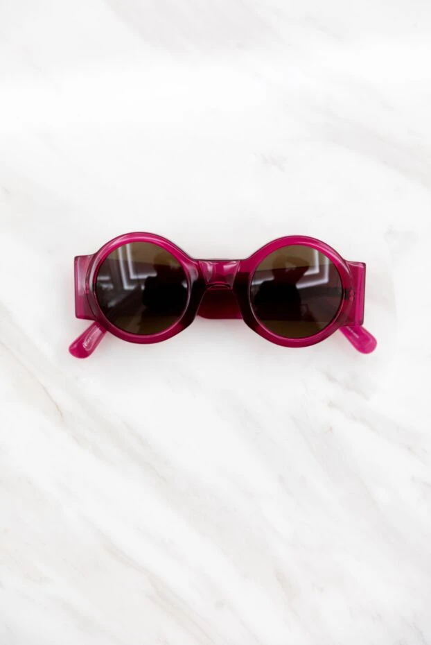 Окуляри для захисту від сонця круглі рожеві жіночі - фото 2