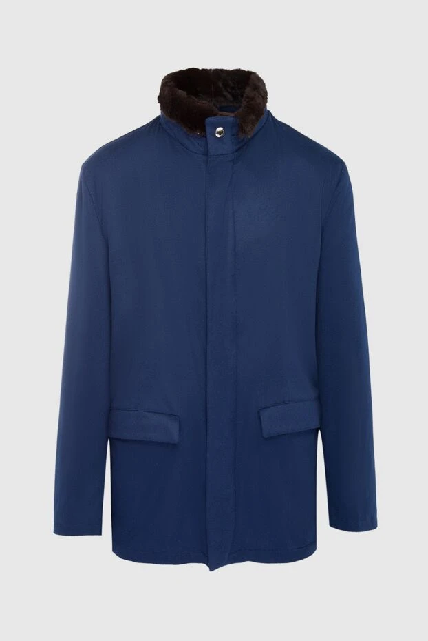 Kired мужские куртка на меху из кашемира синяя мужская купить с ценами и фото 143786 - фото 1