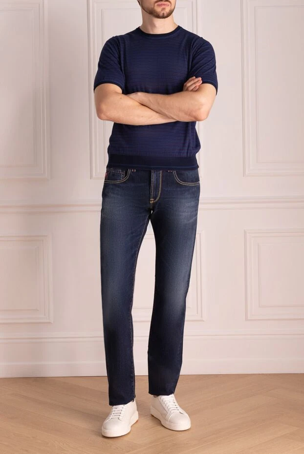 Tramarossa мужские джинсы из хлопка синие мужские купить с ценами и фото 143813 - фото 2