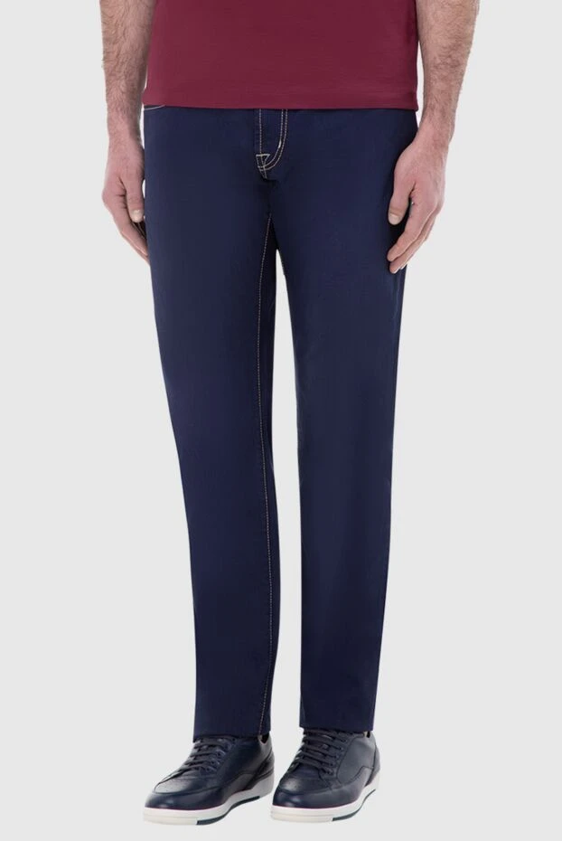 Tramarossa men's blue jeans made of cotton 196484 - photo 3
