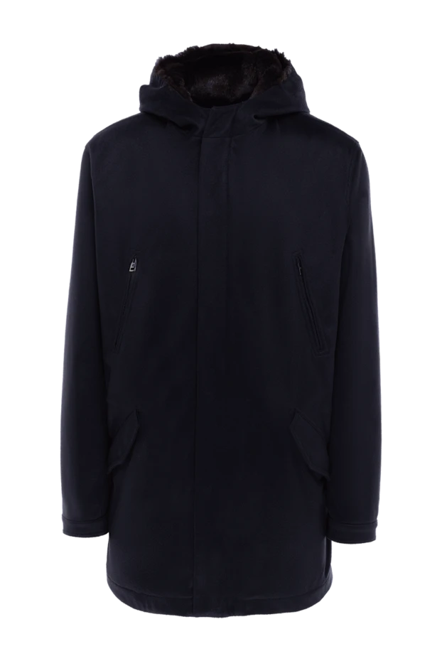 Kired мужские куртка на меху из кашемира синяя мужская купить с ценами и фото 143834 - фото 1