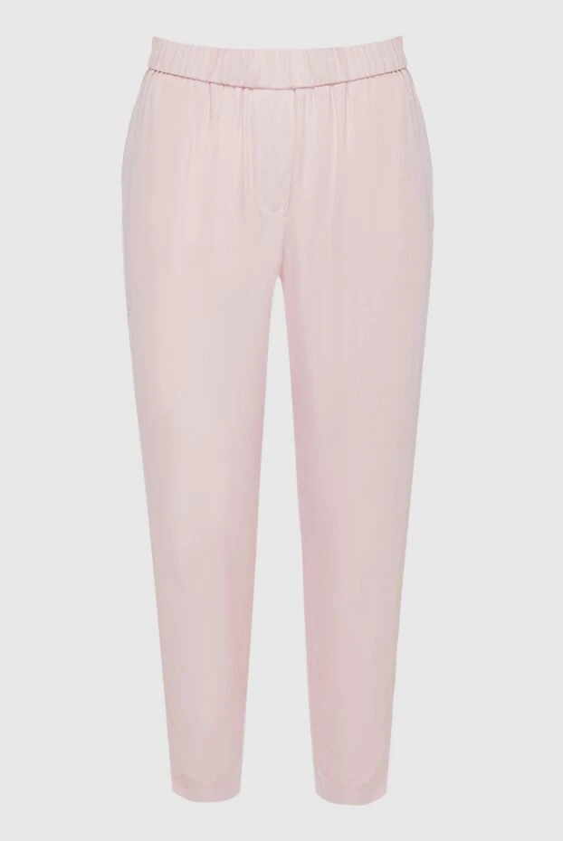 Peserico woman pink viscose trousers for women buy with prices and photos 143889 - photo 1