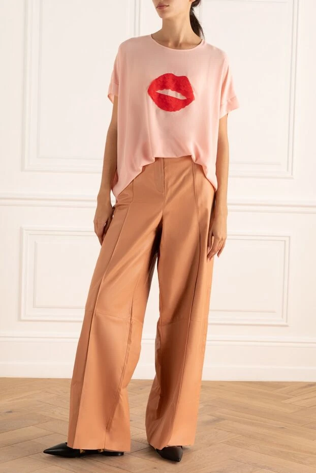 Edward Achour Paris woman pink polyester blouse for women buy with prices and photos 143965 - photo 2