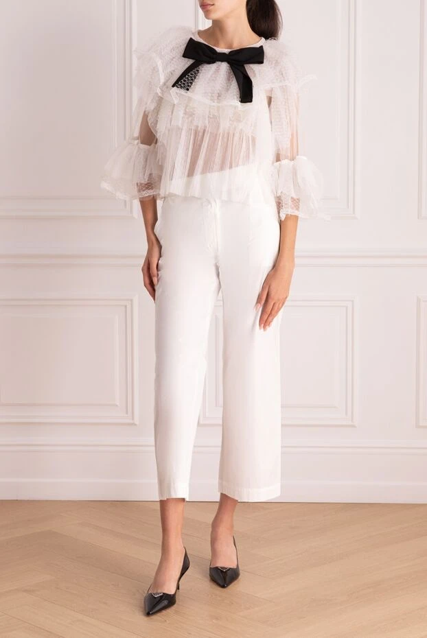 Edward Achour Paris woman white polyester blouse for women buy with prices and photos 143966 - photo 2