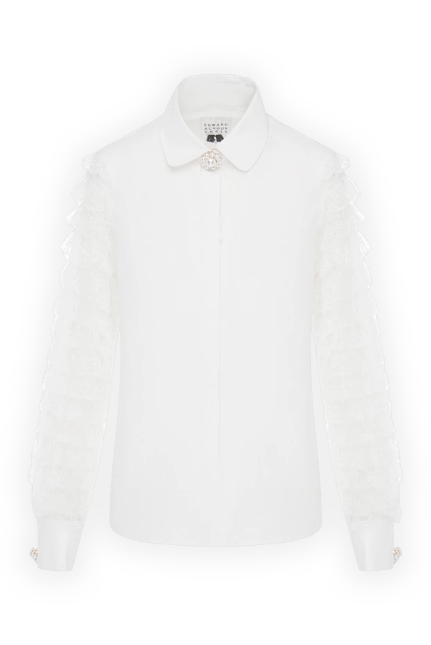 Edward Achour Paris woman white cotton blouse for women 143979 - photo 1