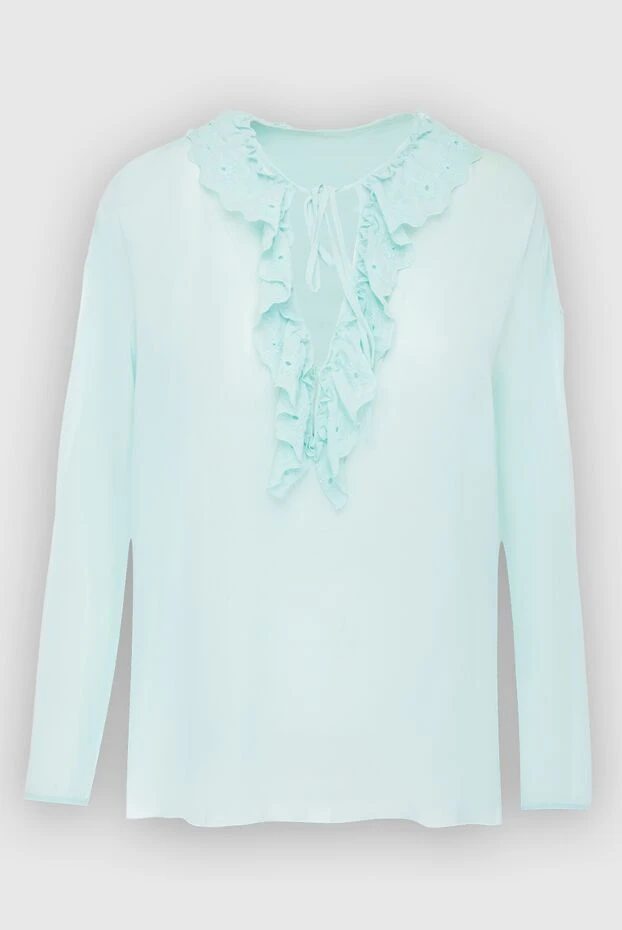 Giamba женские блуза из полиэстера голубая женская купить с ценами и фото 143996 - фото 1