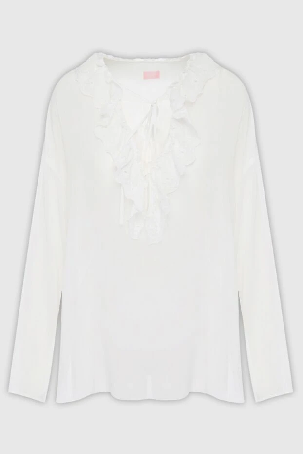 Giamba женские блуза из полиэстера белая женская купить с ценами и фото 143997 - фото 1