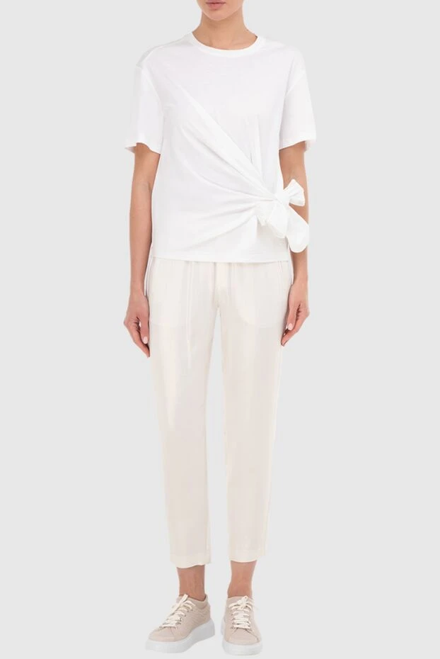 Edward Achour Paris женские футболка из хлопка белая женская купить с ценами и фото 144018 - фото 2