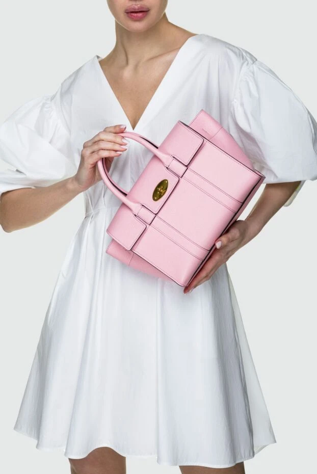 Mulberry женские сумка из кожи розовая женская купить с ценами и фото 144054 - фото 2