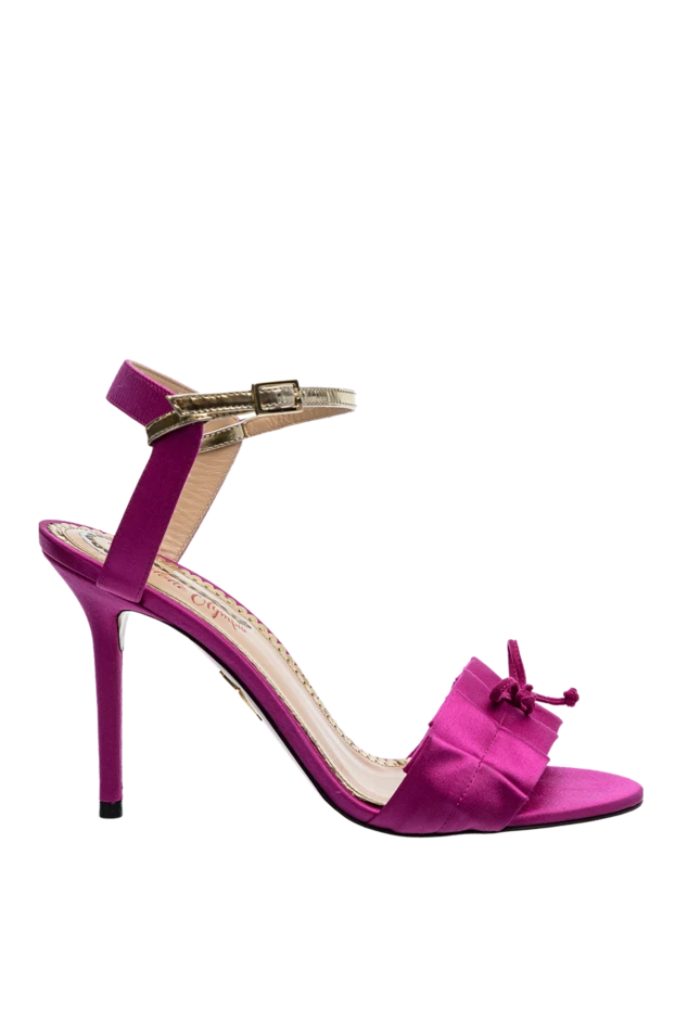 Charlotte Olympia босоножки женские ярко-розовые с бантиками 144072 - фото 1