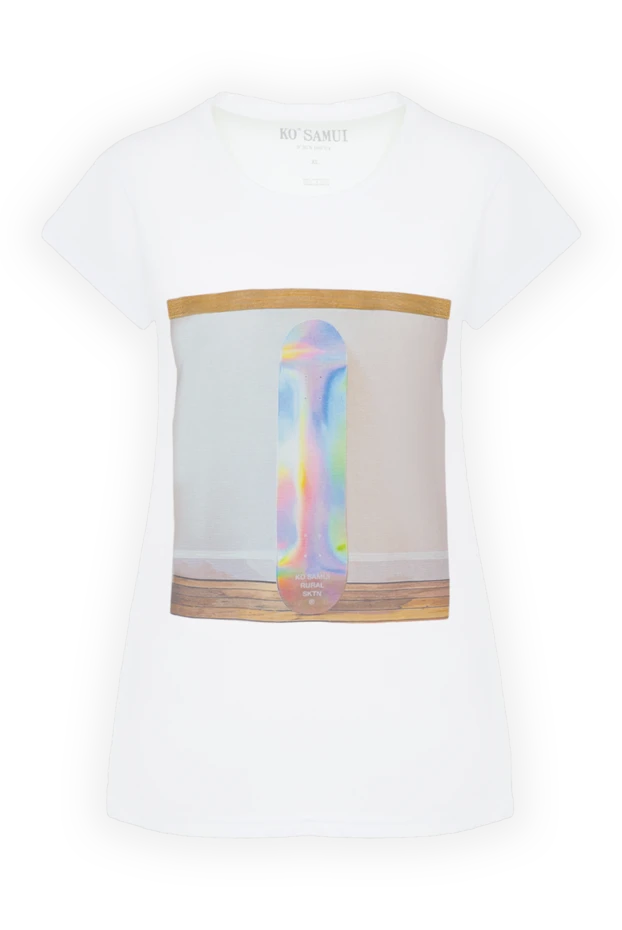 Ko Samui woman white cotton t-shirt for women 144114 - photo 1