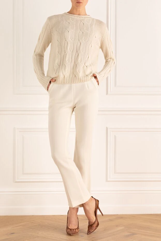 Casheart woman white cashmere jumper for women buy with prices and photos 144135 - photo 2