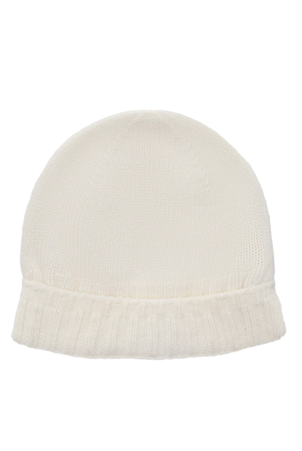 Casheart beige cashmere beanie hat for women 144146 - photo 1