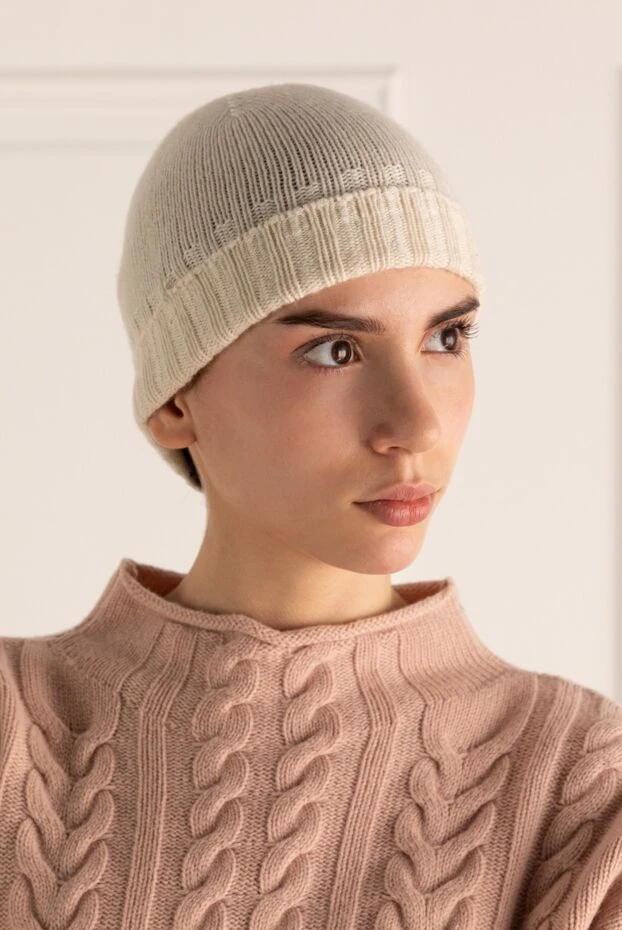 Casheart woman beige cashmere hat for women buy with prices and photos 144146 - photo 2