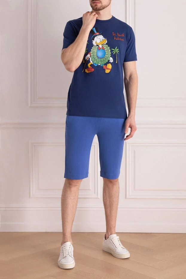 Malo man blue cotton shorts for men 144204 - photo 2