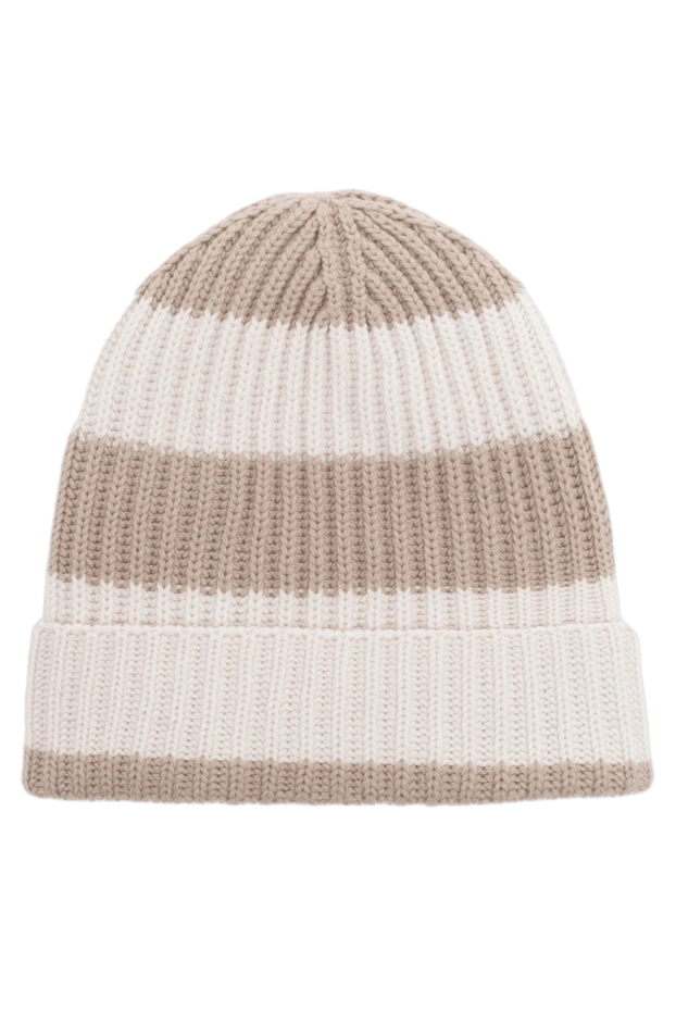 Malo man beige cashmere hat for men 144217 - photo 1