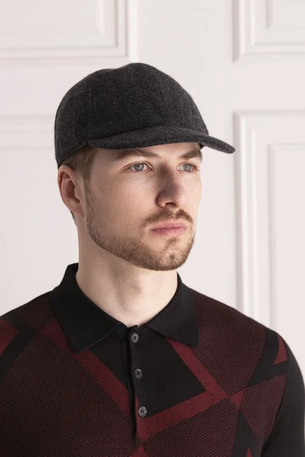 Malo man gray cashmere cap for men buy with prices and photos 144220 - photo 2
