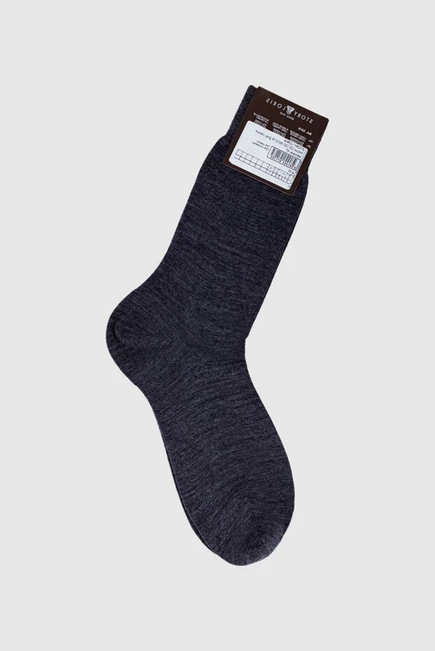 Story Loris man men's gray wool and polyamide socks 144257 - photo 2