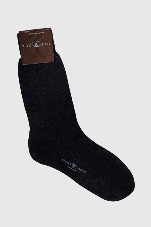 Story Loris gray wool and polyamide socks for men 144264 - photo 1