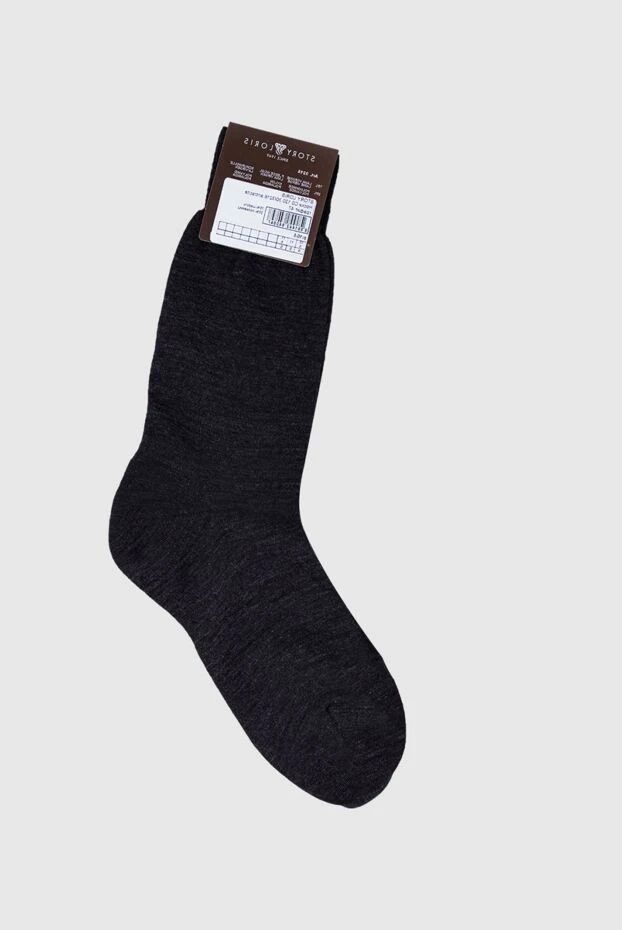 Story Loris man men's gray wool and polyamide socks 144264 - photo 2