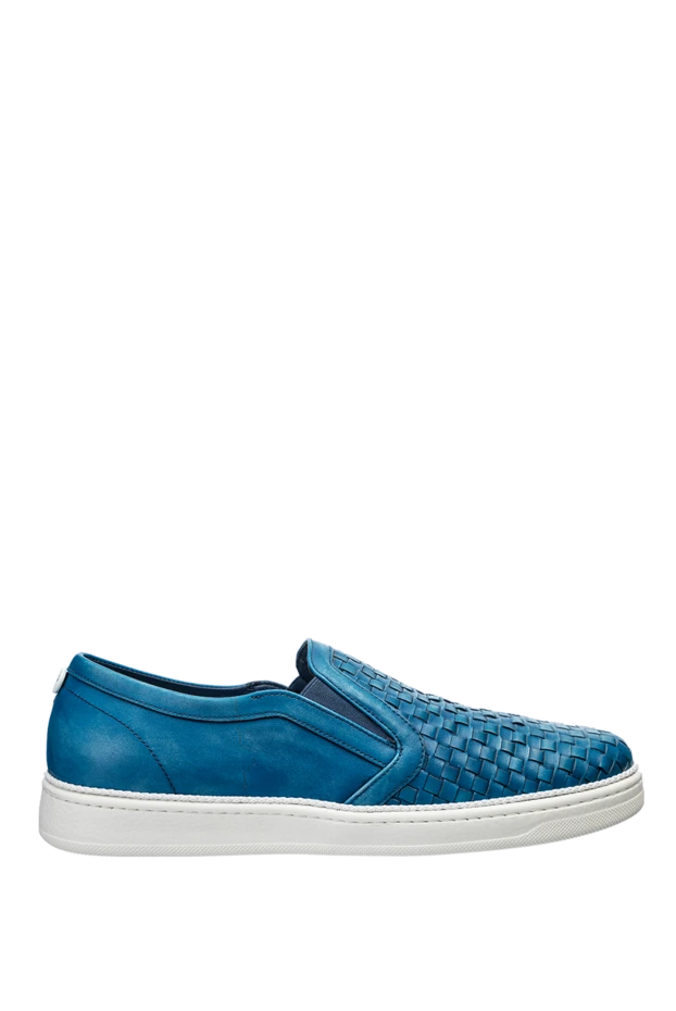 Barrett man blue leather slip-ons for men buy with prices and photos 144279 - photo 1