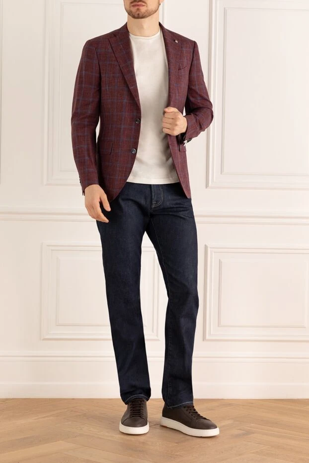 Sartoria Latorre мужские пиджак бордовый мужской купить с ценами и фото 144290 - фото 2