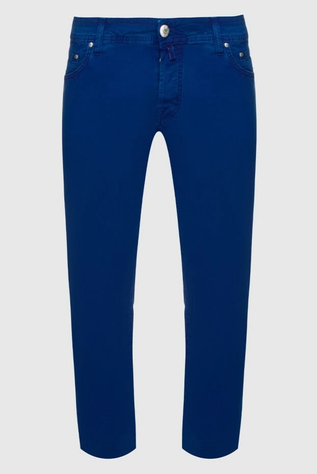 Jacob Cohen man blue cotton jeans for men buy with prices and photos 144307 - photo 1