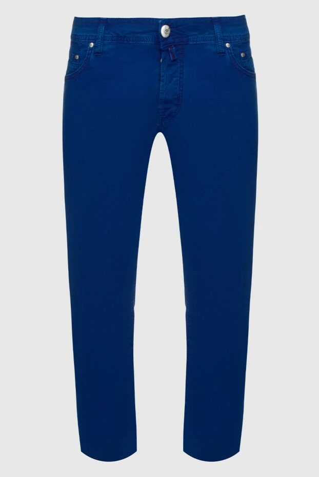 Jacob Cohen men's tapered jeans in a rich, bright blue shade made from premium denim 197085 - photo 1