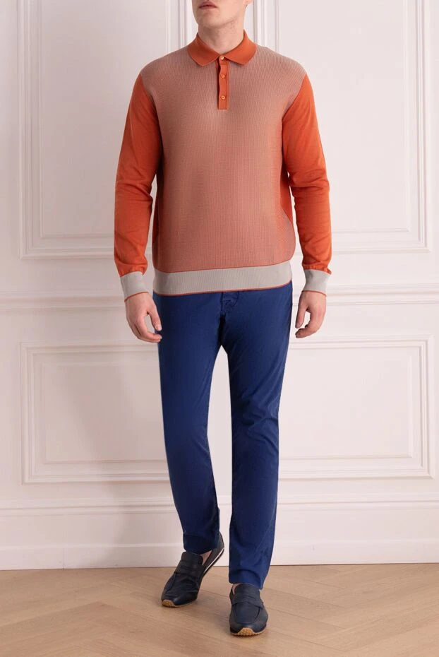 Jacob Cohen men's tapered jeans in a rich, bright blue shade made from premium denim 197085 - photo 2