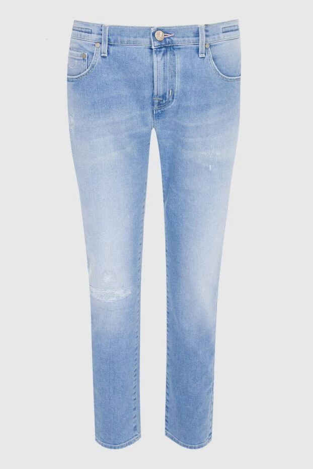 Jacob Cohen женские джинсы из хлопка синие женские купить с ценами и фото 144309 - фото 1