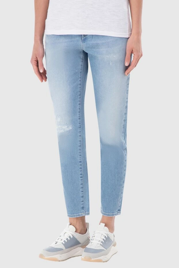 Jacob Cohen woman blue cotton jeans for women buy with prices and photos 144309 - photo 2