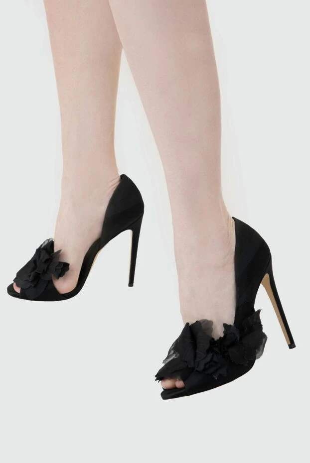 Aleksander Siradekian woman black cotton and silk shoes for women buy with prices and photos 144361 - photo 2