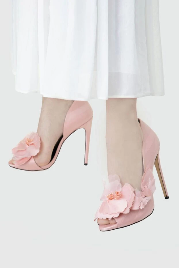 Aleksander Siradekian woman pink cotton and silk shoes for women buy with prices and photos 144362 - photo 2