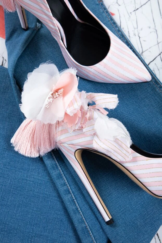 Aleksander Siradekian women's pink shoes with a bow and tassel 144363 - photo 2