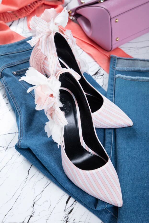 Aleksander Siradekian women's pink shoes with a bow and tassel 144363 - photo 3