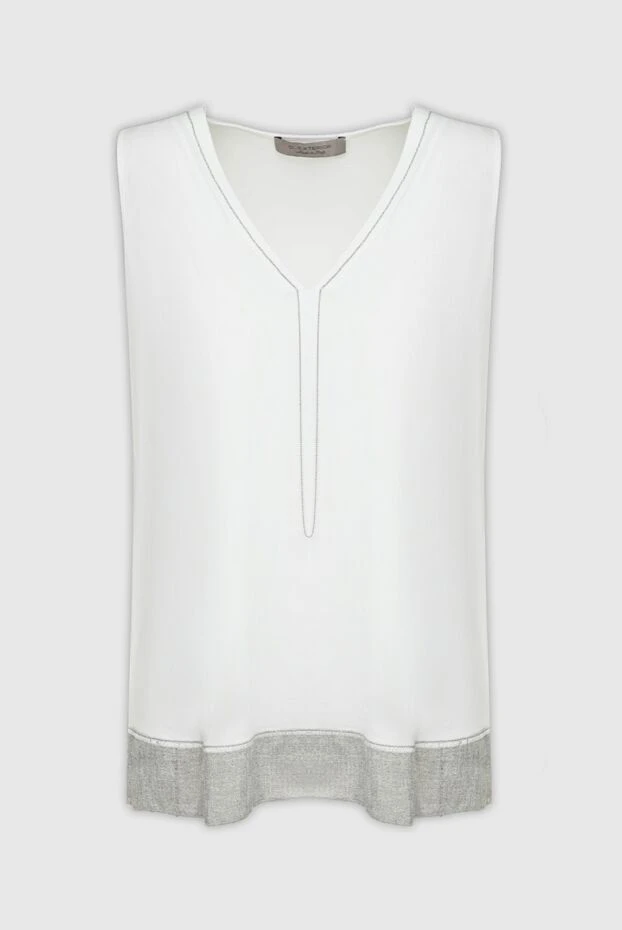 D.Exterior woman women's white viscose and polyester top buy with prices and photos 144365 - photo 1