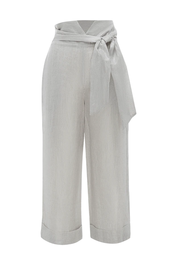 D.Exterior woman gray linen trousers for women buy with prices and photos 144370 - photo 1