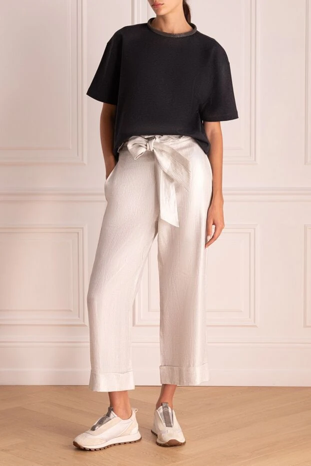 D.Exterior woman gray linen trousers for women buy with prices and photos 144370 - photo 2