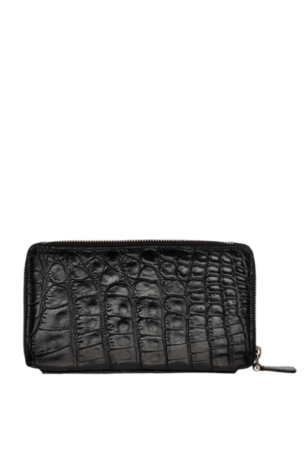 Tardini man men's clutch bag made of crocodile leather brown 166008 - photo 3