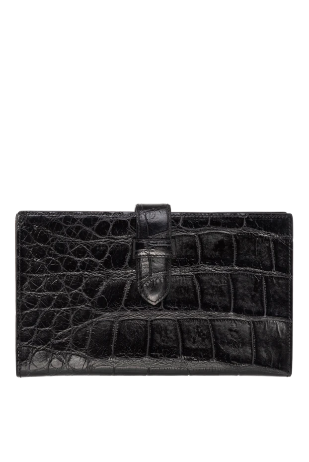 Tardini man black alligator leather business card holder for men 144402 - photo 1