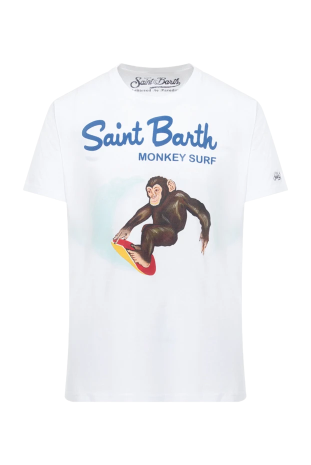 MC2 Saint Barth чоловічі футболка з бавовни біла чоловіча купити фото з цінами 144404 - фото 1