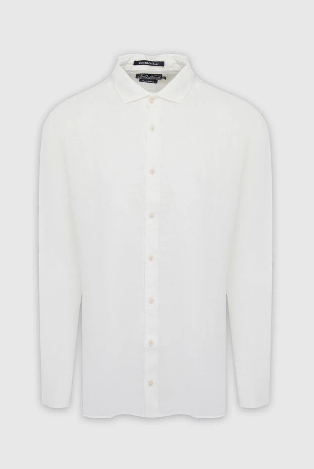 MC2 Saint Barth мужские сорочка из льна белая мужская купить с ценами и фото 144416 - фото 1